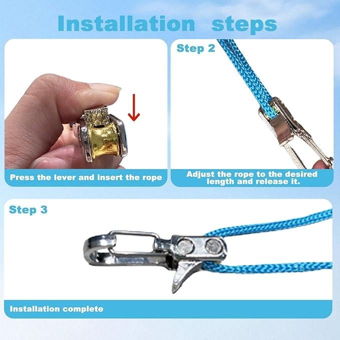 🪢🔥Retractable Buckle Rope-2026 New Roperoller with Accessory Cord