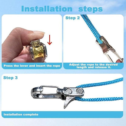 🪢🔥Retractable Buckle Rope-2026 New Roperoller with Accessory Cord