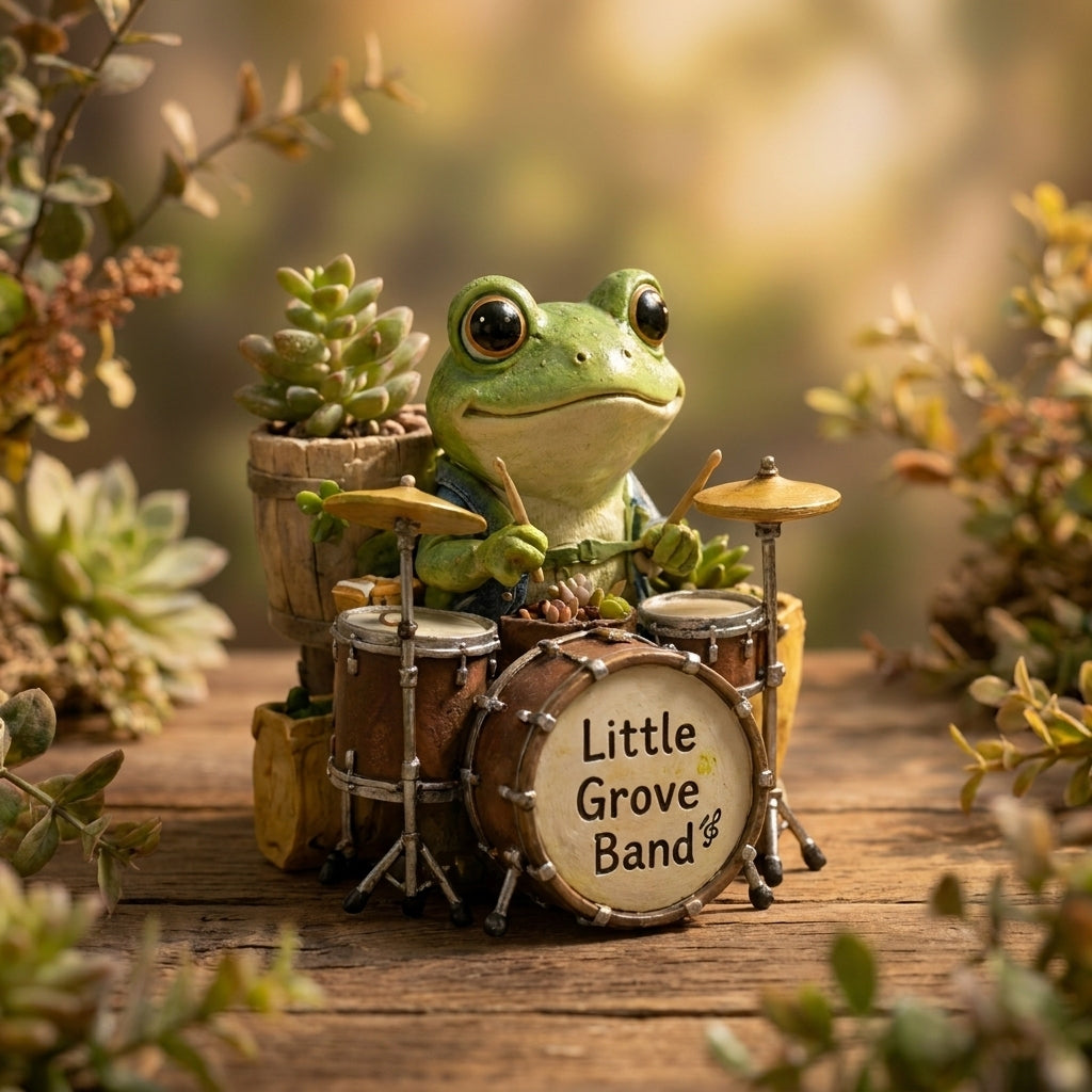 The Little Grove Band—A charming Little Grove Band figurine full of heart