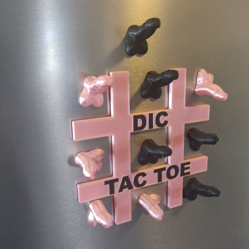 Magnetic Dic Tac Toe | A Cheeky Game for Your Fridge