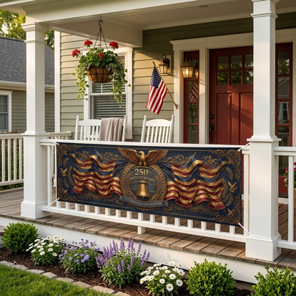 Premium USA 250th Anniversary Yard Banner | Historic 1776-2026 Patriotic Outdoor Decor 🇺🇸🦅