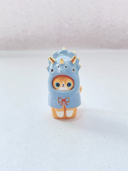Cute ceramic cat figurine